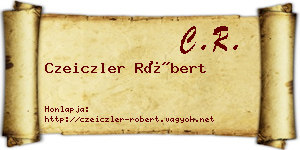Czeiczler Róbert névjegykártya